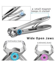 Nail Clippers Set,Fingernail Toenail Clippers for Thick Nails,Nail Clipper for A