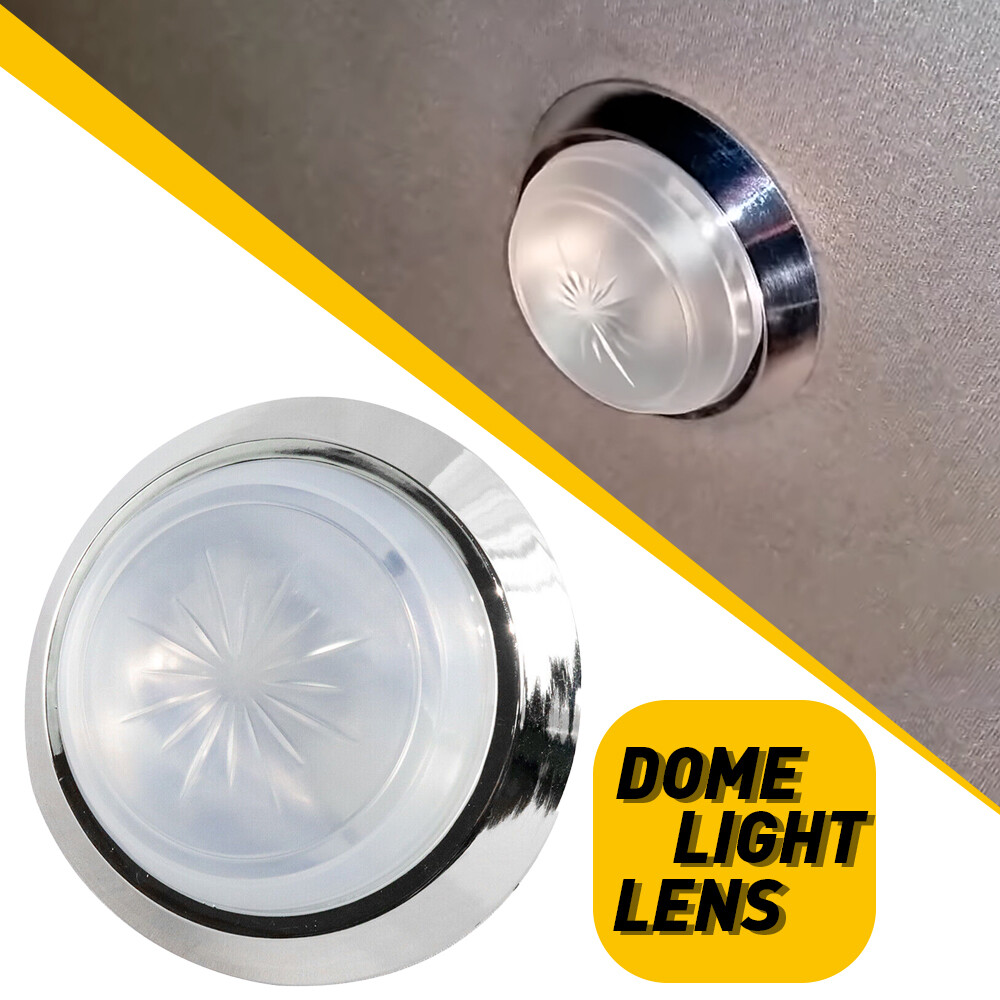 1970-81 Chevy Camaro Chevelle Round Dome Light Lens & Base