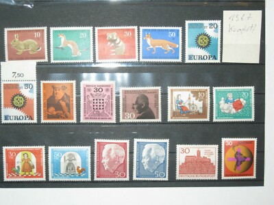 Bund BRD 1960-1961-1962-1963-1964-1965-1966-1967-1968-1969 postfrisch 10 Jahre