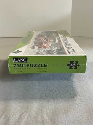 Lang Camion Panoramico Bandiera Puzzle 750 Natale Patriottico NUOVO 3' - Foto 4 di 6
