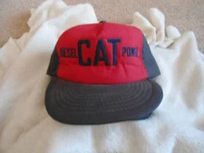 Cat Trucker Hat Snapback Black And Red Cap Caterpillar Diesel Power US