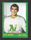 1973-74  OPC HOCKEY , # 246 , LOU NANNE , MINNESOTA NORTH STARS