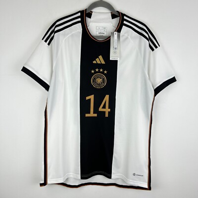 Germany 2022/2023 Adidas Home Shirt Soccer Jersey Size L Men's