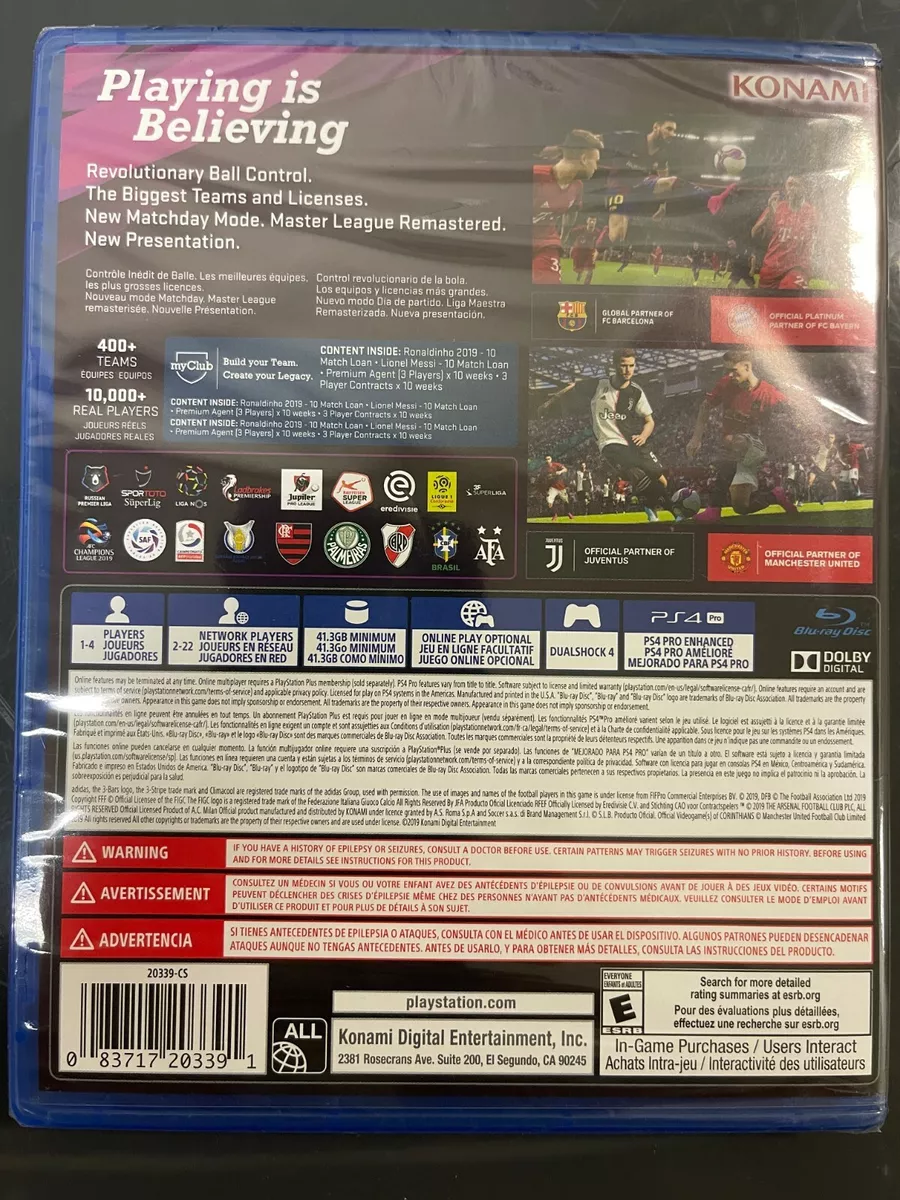Konami eFootball PES 2020 - PlayStation 4
