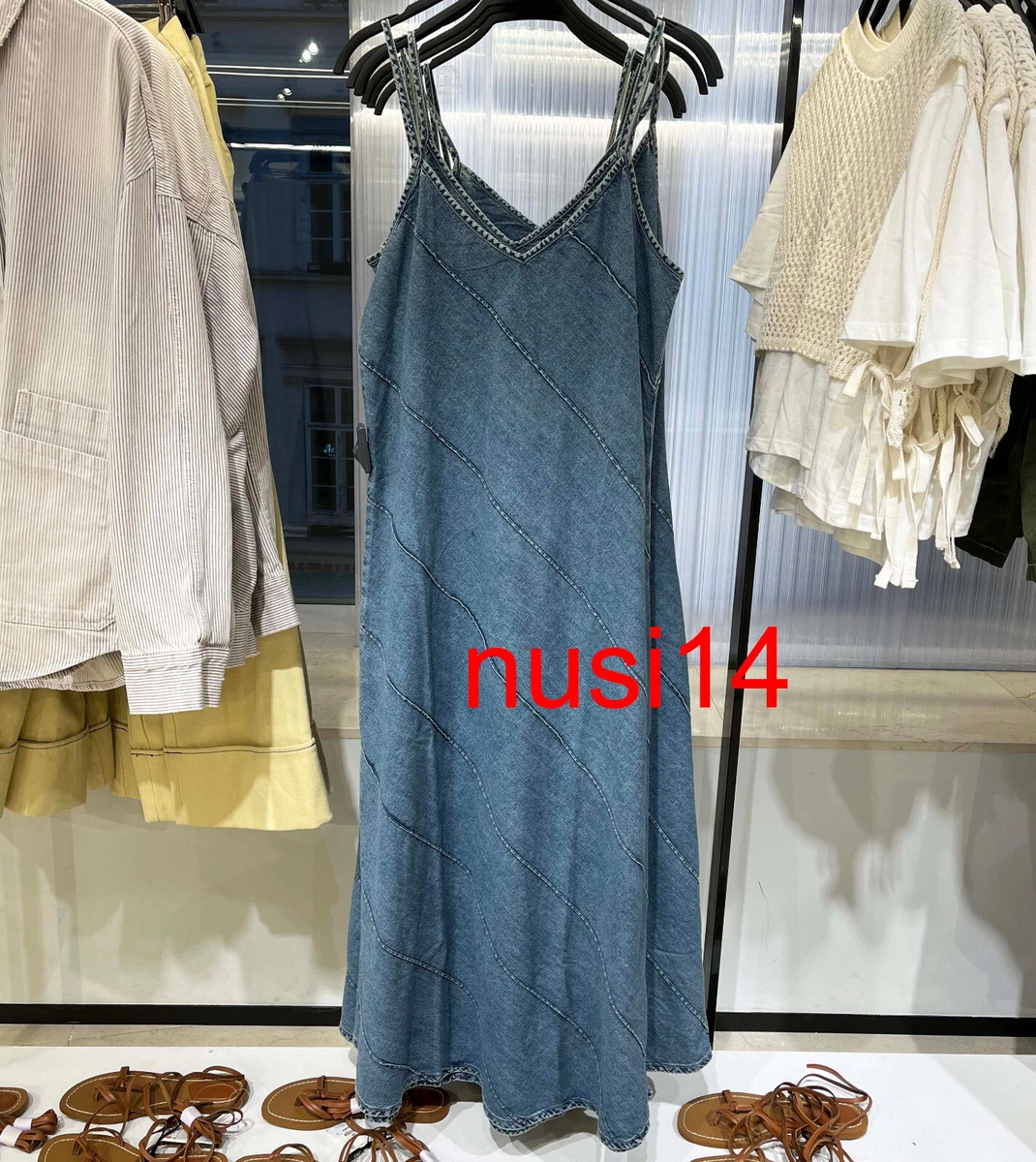 Share 108+ denim midi dress zara best dedaotaonec