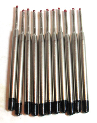10 PARKER STYLE  BLACK REFILLS-MEDIUM .7MM-METAL BODY-FIT VISCONTI PENS