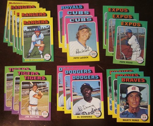 Topps Baseball 1975 - Elige terminar tu conjunto - (#250-499) casi nuevo casi nuevo/como nuevo - Imagen 240 de 244