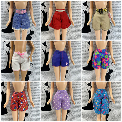 Assorted Shorts Lot 2- Bottoms Short Pants Mid Thigh BARBIE Fashion - YOU CHOOSE