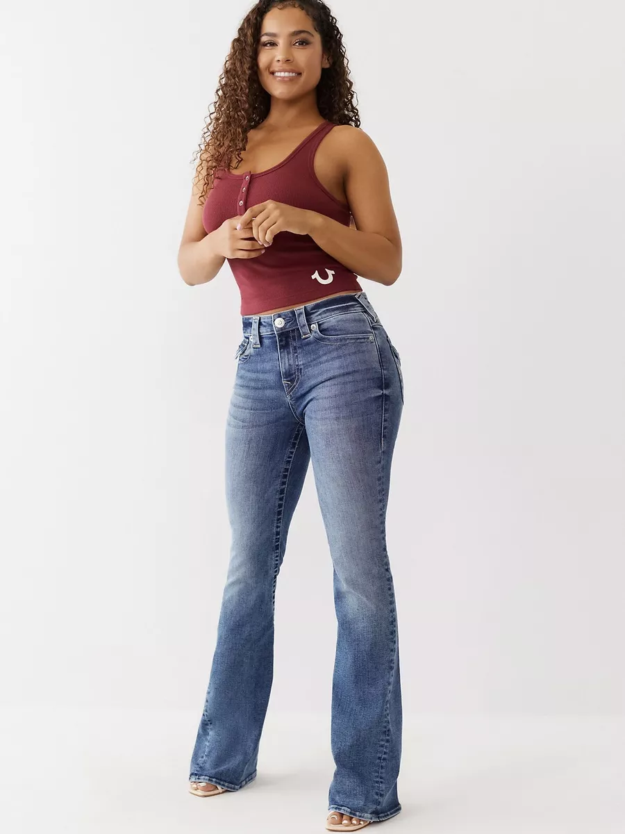 True Religion Joey Flare Style Blue Denim Jeans Size 32 (Boot Cut) True Religion Joey Flare Style Blue Denim Jeans Size 32 (Boot Cut)