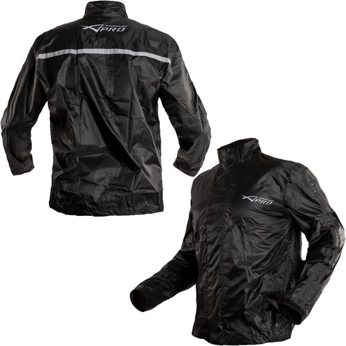 Regenjacke Übermantel wetterfest gefüttert Roller Motorrad Motorrad schwarz - Bild 1 von 12