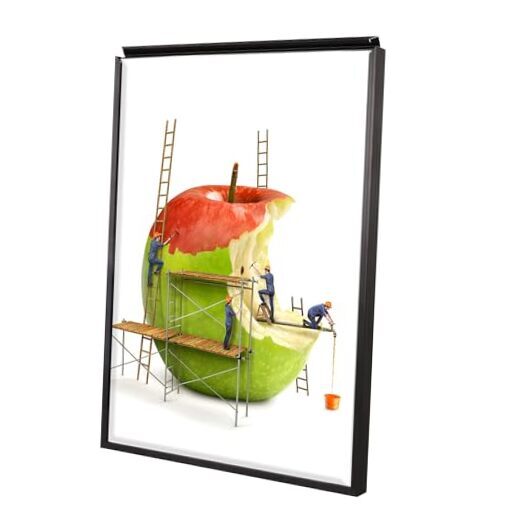 16x20 Inch Picture Frames,Plexiglass, Black Aluminum Snap Frame, 16x20-1pcs