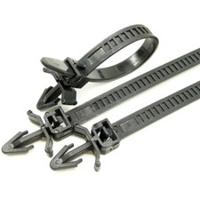 Car Line Cable Tie Kit Wrap Zip Fastener Loom Hose Clamp Fastening Zip Rivet 50X