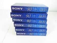 Sony Normal Bias Hi Fi 90min Audio tape 6pk