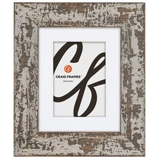 Craig Frames 2.375" Hatteras XL Barndoor Brown Picture Frame With a Single Mat