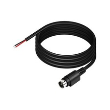 Replacement 18awg 4 Pin Din Male Diy Pigtail Cable For Cctv Camera System Charge