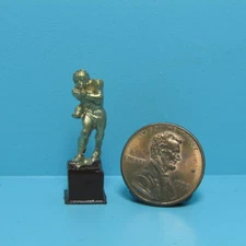Dollhouse Miniature Gold Tone Football Sport Trophy IS2441-5