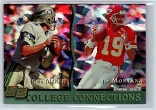 1993 Pro Set #CC8 Rick Mirer / Joe Montana College Connections
