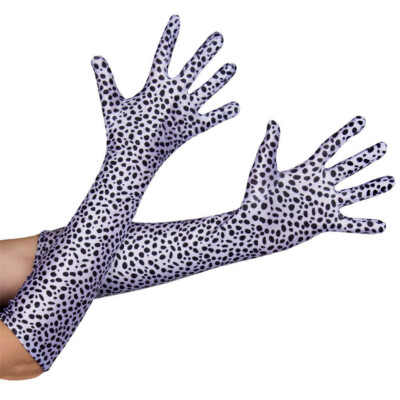 DALMATION DRUCK HANDSCHUHE CRUELLA KOSTÜM BÖSER BÖSEWICHT BUCH FIGUR DALMATINER
