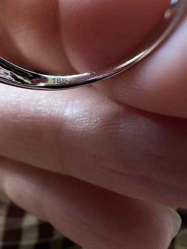 Pink Sapphire And Tanzanite 18k White Gold Crossover Ring With Diamond Shoulders - Picture 7 of 7