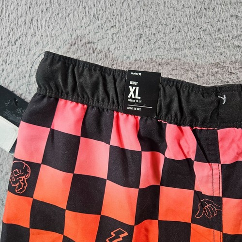 NWT Hurley Board Shorts Swim Trunks Boys XL Colorful Print Black Orange Yellow - Picture 9 of 13