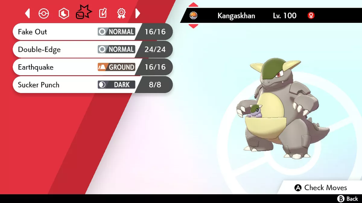 Pokemon Sword/Shield 6IV ULTRA SHINY Kangaskhan *Ranked Battle