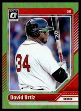 2024 Donruss Optic Green Prizm David Ortiz 094/149 Boston Red Sox #47
