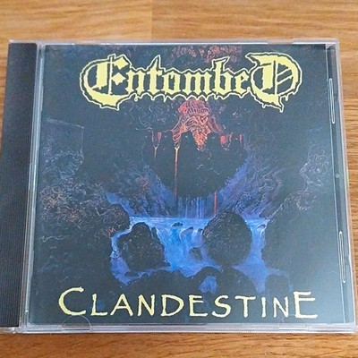 Entombed   Clandestine Album CD 1991 Metal, Earache, Jewelcase, MOSH 037CDL