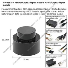 N10 360 2D Detection LiDAR for Precise Positioning  Obstacle Avoidance