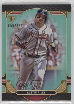 2022 Topps Triple Threads Aquamarine 56/150 Austin Riley #29 s1i