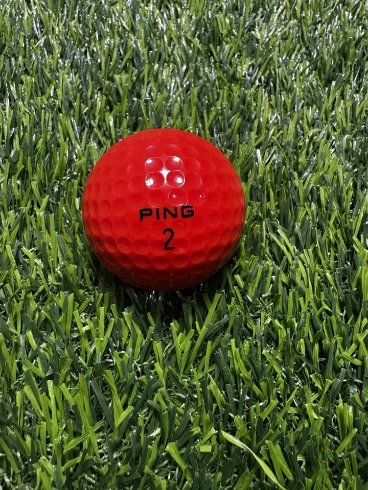 Pelota de golf RARA Ping roja/blanca Spyglass Hill LOGO - Karsten - dos tonos #2 Foto 3 de 4