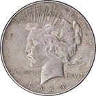 1934 D Peace Silver Dollar ~ XF Details