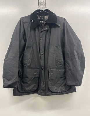 Barbour Black Bedale Waxed Jacket Mens Medium