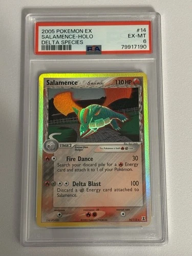 PSA 6 Salamence (Delta Species) 14/113 Delta Species Holo