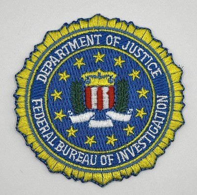 New Embroidered DOJ FBI Patch Department Of Justice NEW P-23b
