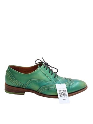 John Fluevog formelle Herrenschuhe UK 9 grün 100 % andere Brogue
