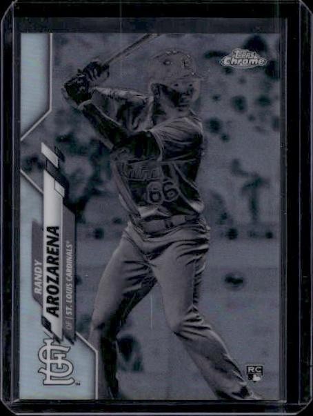 2020 Topps Chrome #49 Randy Arozarena Negative Refractor