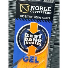 Noble Outfitters Best Dang Insoles Gel Orange Mens Large 10-11 65094 NEW