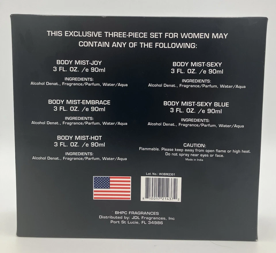 Beverly Hills Polo Club 3 piezas 3,0 OZ Body Mist, ¡conjunto de regalo para mujer sexy!! Foto 3 de 4