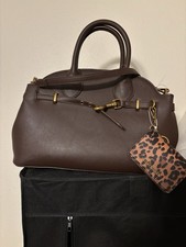 Steve Madden Brown Satchel  Leopard Print Cardholder Keychain  NWT