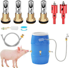 Automatic Pig Waterer Nipple System, Stainless Steel Pig Waterer with Brass Wate