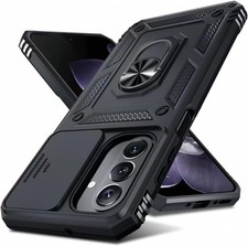 Case For Samsung Galaxy S26 Ultra S26 S24 S25 FE Ring Phone Cover +Screen Guard