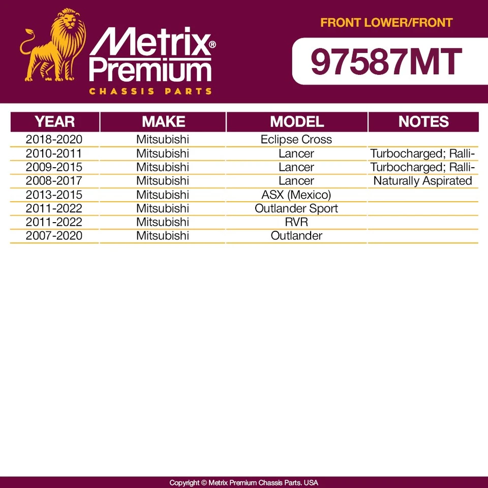 Brazo de control inferior delantero y enlace de barra estabilizadora para Mitsubishi Eclipse Cross 2018-2020 Foto 2 de 4
