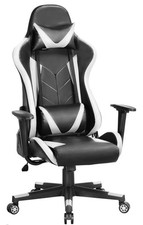 Yaheetech High Gaming Chair PU Leather Ergonomic Swivel Headrest Lumbar Support