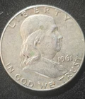 1961 D Franklin Half Dollar 90% Silver