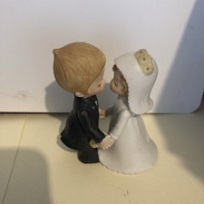 Vintage Lefton China Bride Groom Porcelain Wedding Figurine