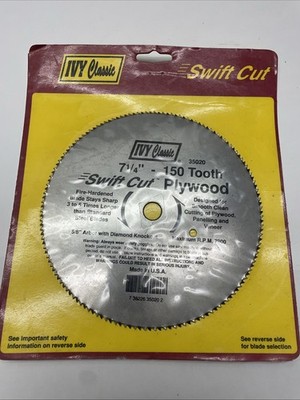 IVY Classic 35020 Swift Cut 7-1/4''150 Tooth plywood, Paneling, Veneer, Saw Blade