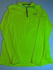 Under Armour Allseasongear 1/2 Zip Pullover Size S Neon Green