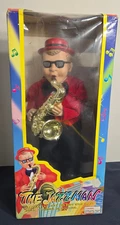 The Jazzman Dancing Swaying Saxophone Player Vintage New Open Box