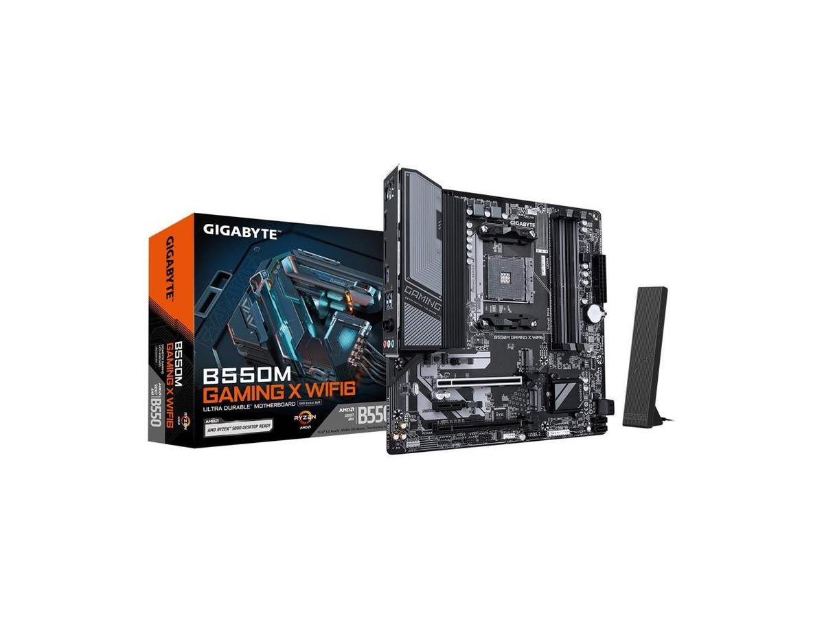 GIGABYTE B550M GAMING X WIFI6 AM4 AMD B550 Micro ATX Motherboard