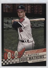 2020 Topps Decades Best Batters Black 150/299 Eddie Mathews #DB-12 HOF nd3